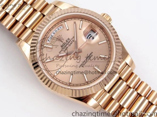 President Date JDF Stick Dial on V3 Steel 904L Bracelet Weight) RG Day (Gain 40 RG VR3255 0116